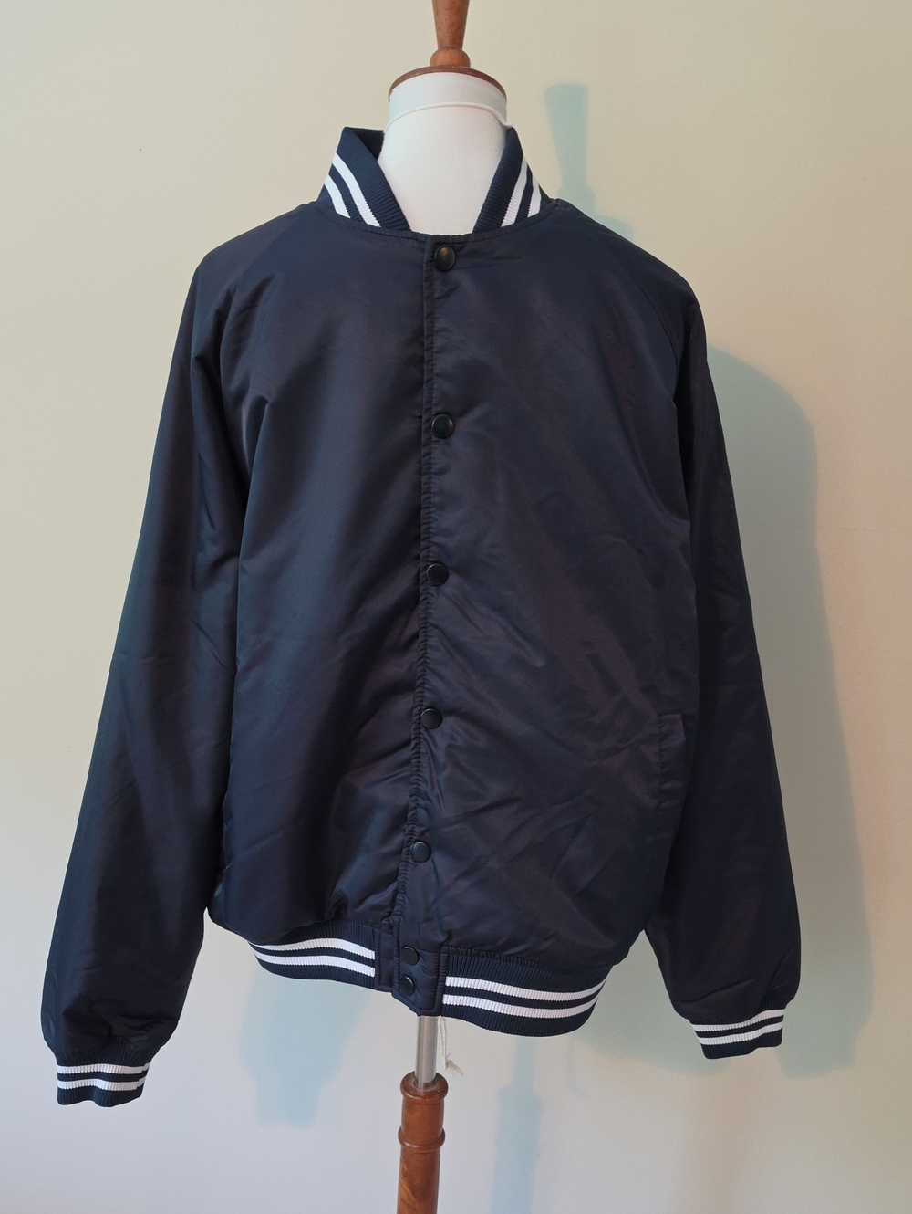 Fashion Nova Men's Dark Blue  Bomber Jacket Never Worn No Tag Fall Jacket